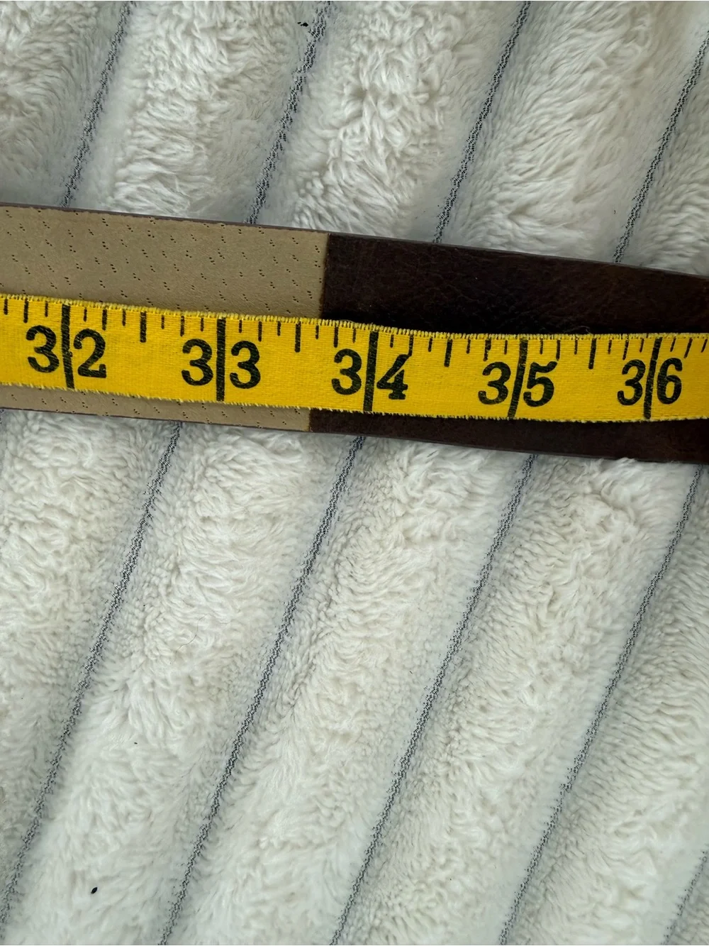 Chico’s Brown Faux  Leather Women’s Belt with Decorative Stone Buckle Sz S/M